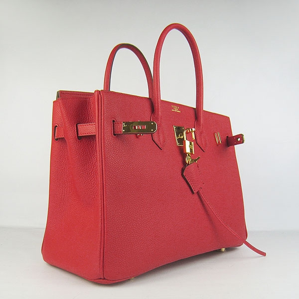 Hermes original togo leather birkin 35 bag H35-1 red