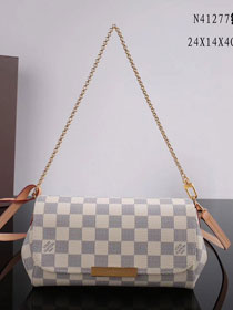 Louis vuitton original damier azur favorite pm N41277 white