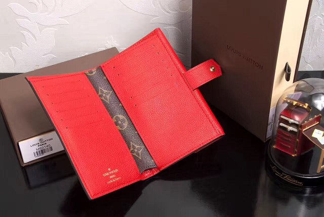 Louis Vuitton monogram canvas pallas wallet M60140 red