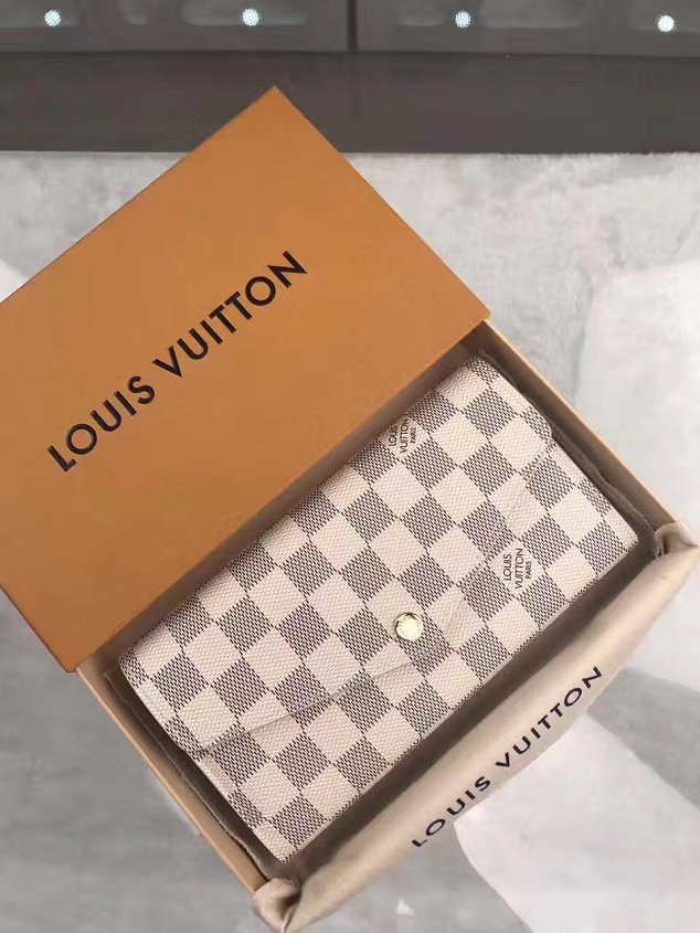 Louis vuitton damier azur sarah wallet N63208