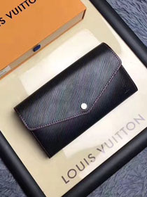 Louis vuitton epi leather sarah wallet M64322 black