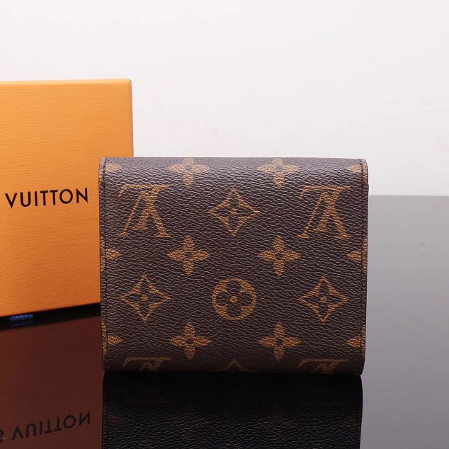 Louis vuitton monogram canvas helene wallet M62036 rose red