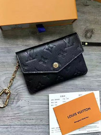 Louis vuitton monogram empreinte key pouch m60633 black