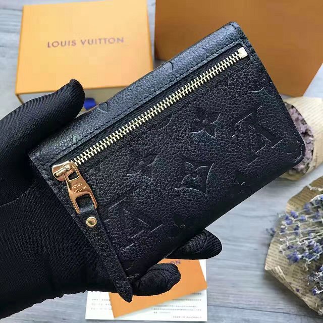 Louis vuitton monogram empreinte key pouch m60633 black