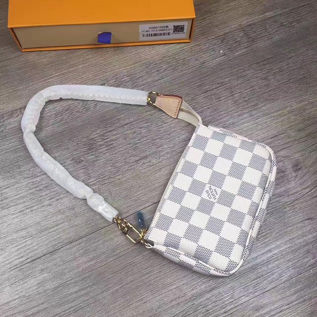 2017 louis vuitton origianl damier azur mini pochette accessoires N58010