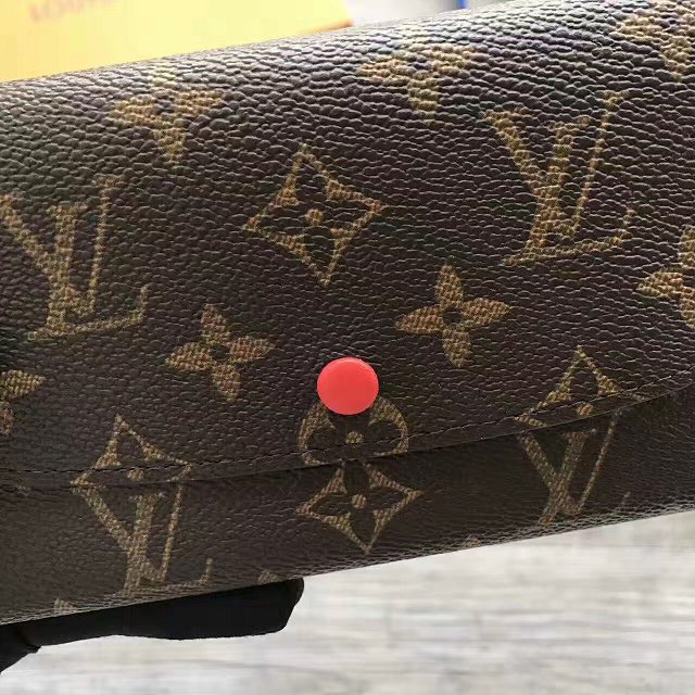 Louis Vuitton monogram canvas emilie wallet M62011 orange