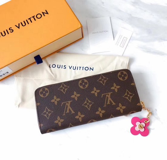 Louis Vuitton monogram canvas Clemence Wallet M64201