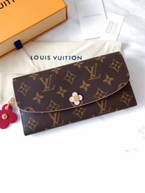 Louis vuitton monogram canvas emilie wallet M64202 red