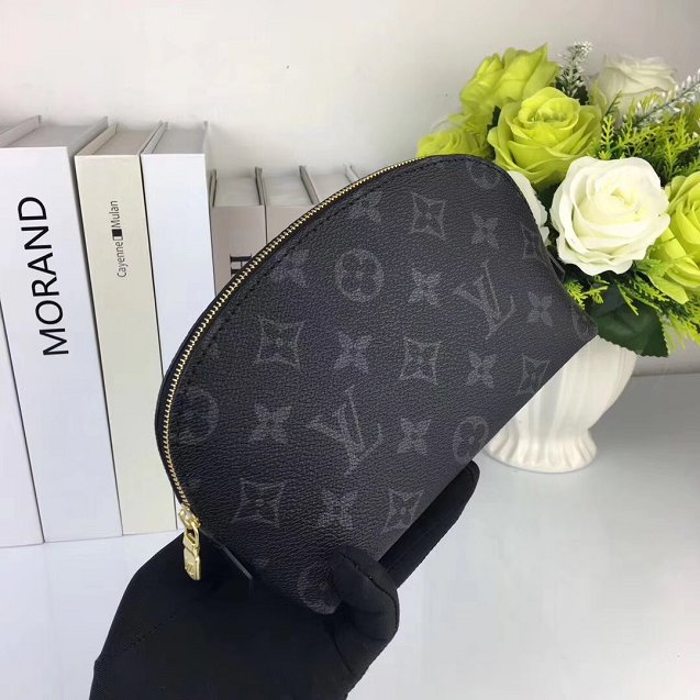 Louis vuitton original monogram cosmetic pouch m47515 black