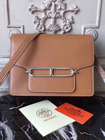 Hermes original swift leather roulis bag R018 caramel