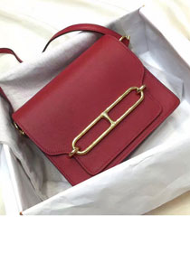 Hermes original swift leather roulis bag R018 wine