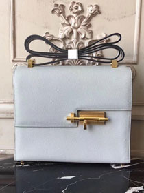 Hermes original epsom leather verrou chaine bag V23 ice blue