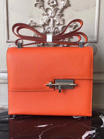 Hermes original epsom leather verrou chaine bag V23 orange