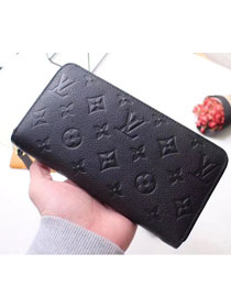 Louis vuitton monogram empreinte zippy wallet M61864 black