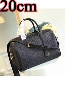 Louis vuitton original monogram empreinte mini speedy 20 M42395 black