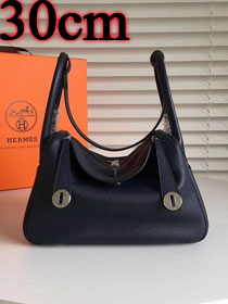 Hermes original top togo leather medium lindy 30 bag H30 black