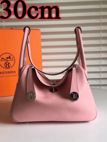 Hermes original top togo leather medium lindy 30 bag H30 pink