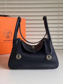 Hermes original top togo leather large lindy 34 bag H34 black