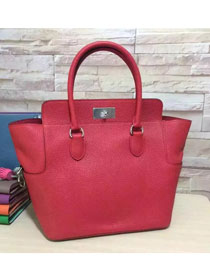 Hermes original togo leather toolbox handbag T31 red