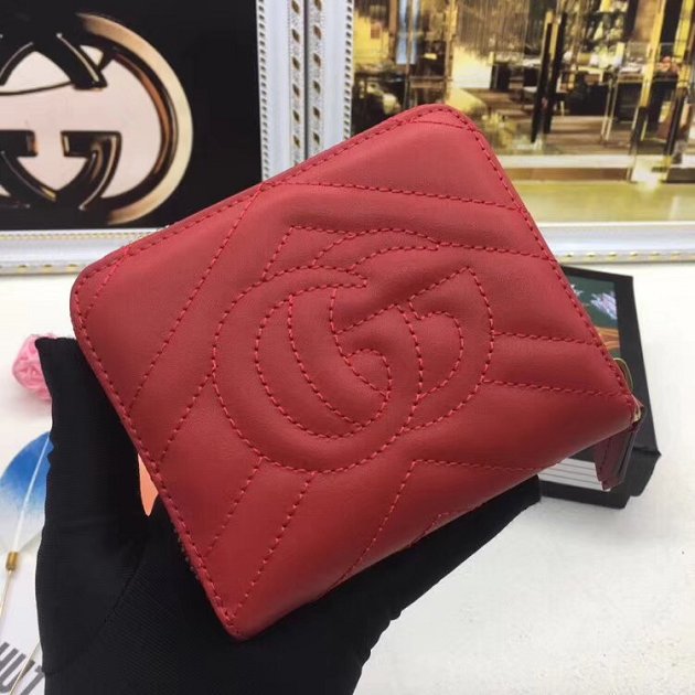 GG top quality marmont wallet 460188 red