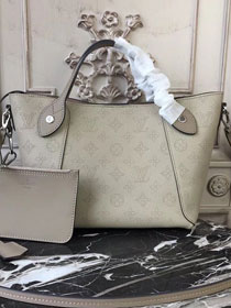 2018 louis vuitton original mahina leather hina pm M54351 gray