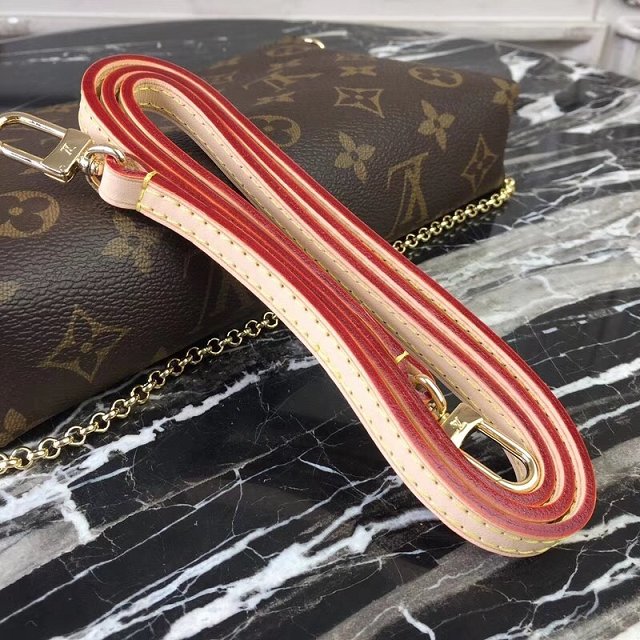 Louis vuitton original monogram pallas clutch M44037 pink