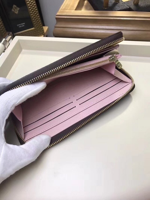 Louis vuitton monogram canvas zippy wallet M41894 pink