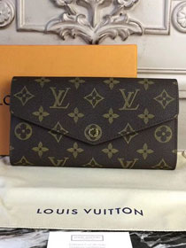 Louis vuitton monogram canvas sarah wallet M62202 bordeaux