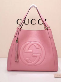 GG original calfskin hobo bag 282309 pink