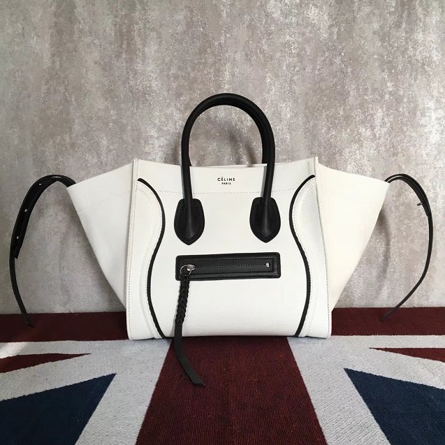 2018 celine original cabas luggage phantom bag 9908 white