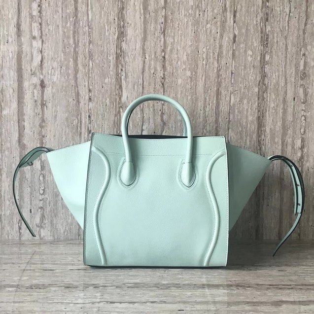 Celine original calfskin luggage phantom bag 9901-2 light green