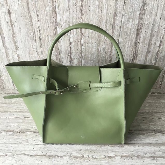 2018 celine original bare calfskin medium big bag 55426 green