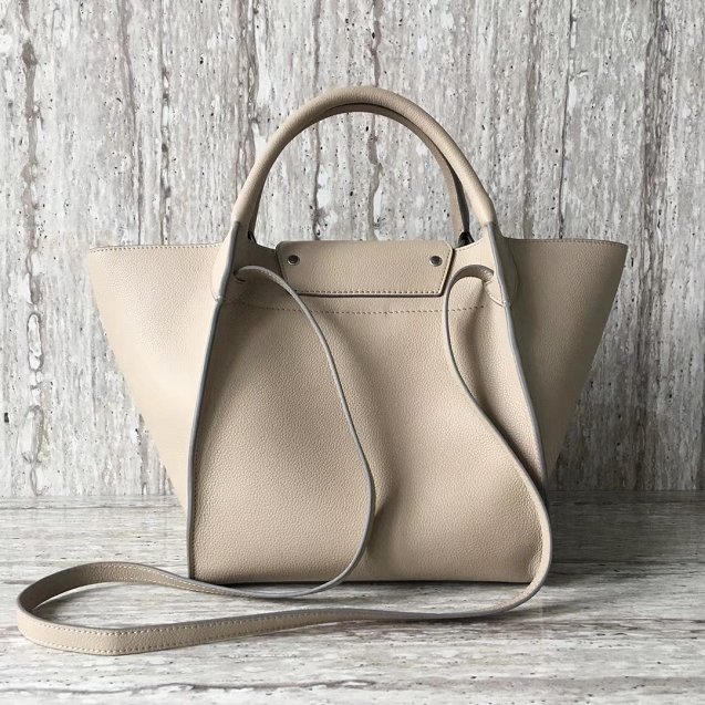 2018 celine original calfskin small big bag 55426 light gray