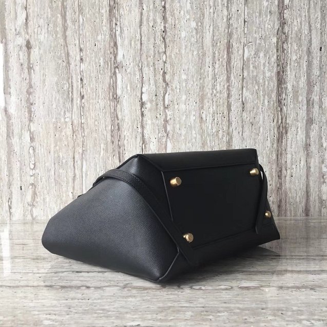 Celine original grained calfskin mini belt bag 189103 black