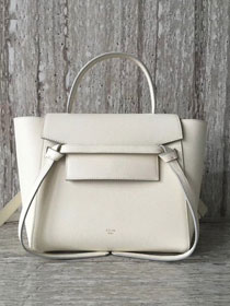 Celine original grained calfskin micro belt bag 189153 beige