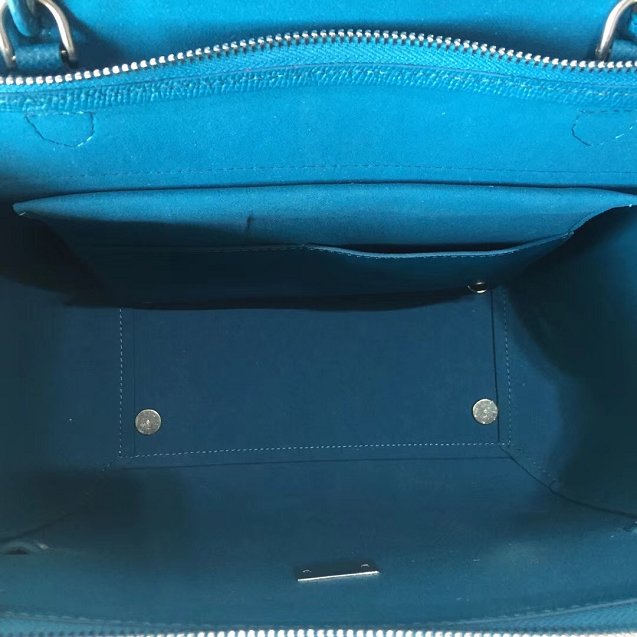 Celine original grained calfskin micro belt bag 189153 royal blue