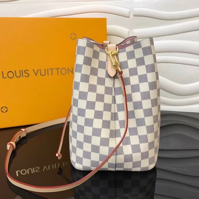 2018 louis vuitton original damier azur neonoe bag M44022 white