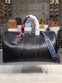 2018 louis vuitton original epi leather keepall 50 M51462 black