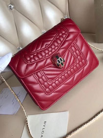 Blvgari original calfskin mini serpenti forever cover bag 286161 bordeaux