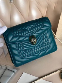 Blvgari original calfskin mini serpenti forever cover bag 286161 green