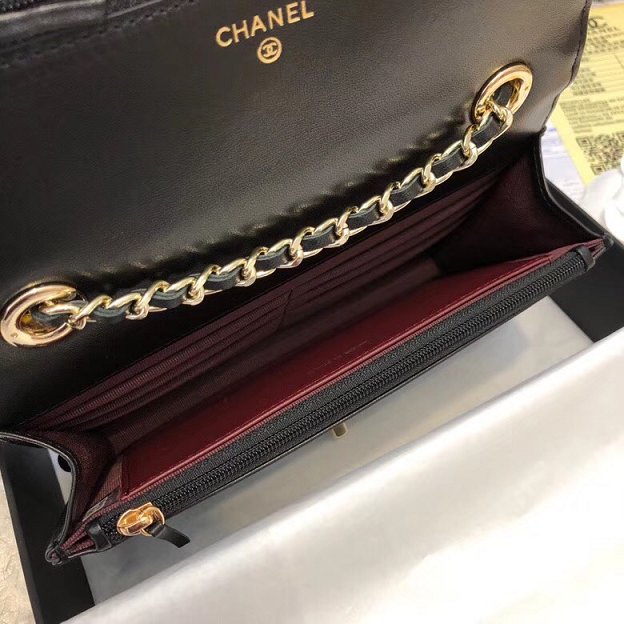 CC original lambskin woc chain bag 80982 black