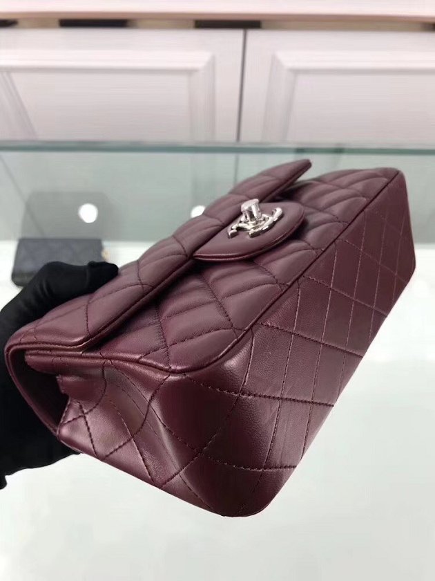 CC original lambskin leather mini flap bag A69900 bordeaux