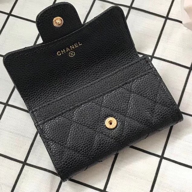 CC original calfskin classic card holder A80799 black