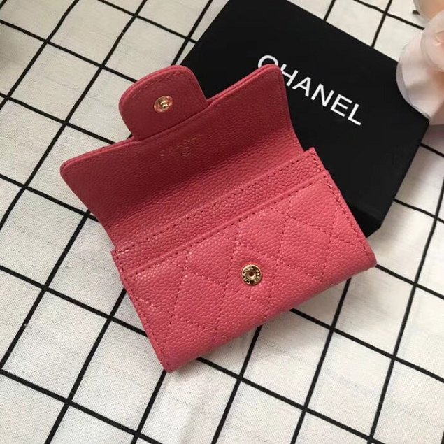 CC original calfskin classic card holder A80799 red