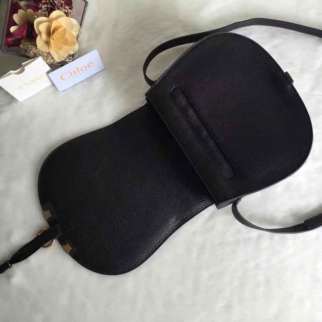 Chloe original calfskin marcie crossbody saddle bag 2000 black