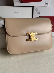 2019 Celine original calfskin large triomphe bag 187353 apricot