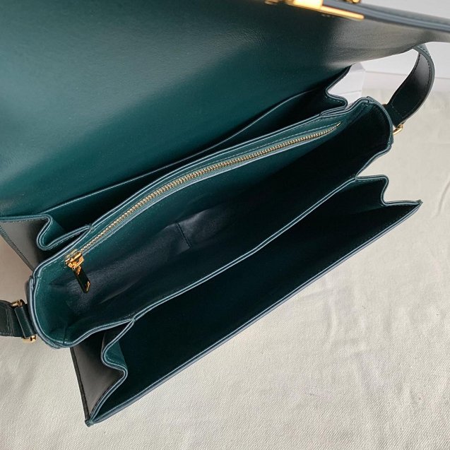 2019 Celine original calfskin large triomphe bag 187353 green