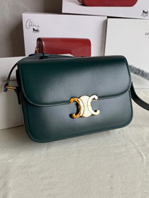 2019 Celine original calfskin medium triomphe bag 187363 green