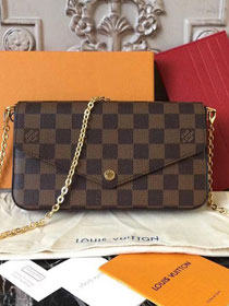 Louis vuitton original damier ebene pochette felicie N63032