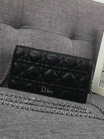 2019 Lady dior original lambskin clutch S0205 black